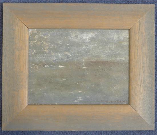 § Richard Eurich (1903-1992), Deep Sea & Clouds, 5 x 6.5in.